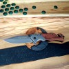 Cross-Border Supply Outdoor Self-Defense Folding Knife Chicken Wing Wood Handle Tactical Split Saber High Hardness Sharp Folding Knife