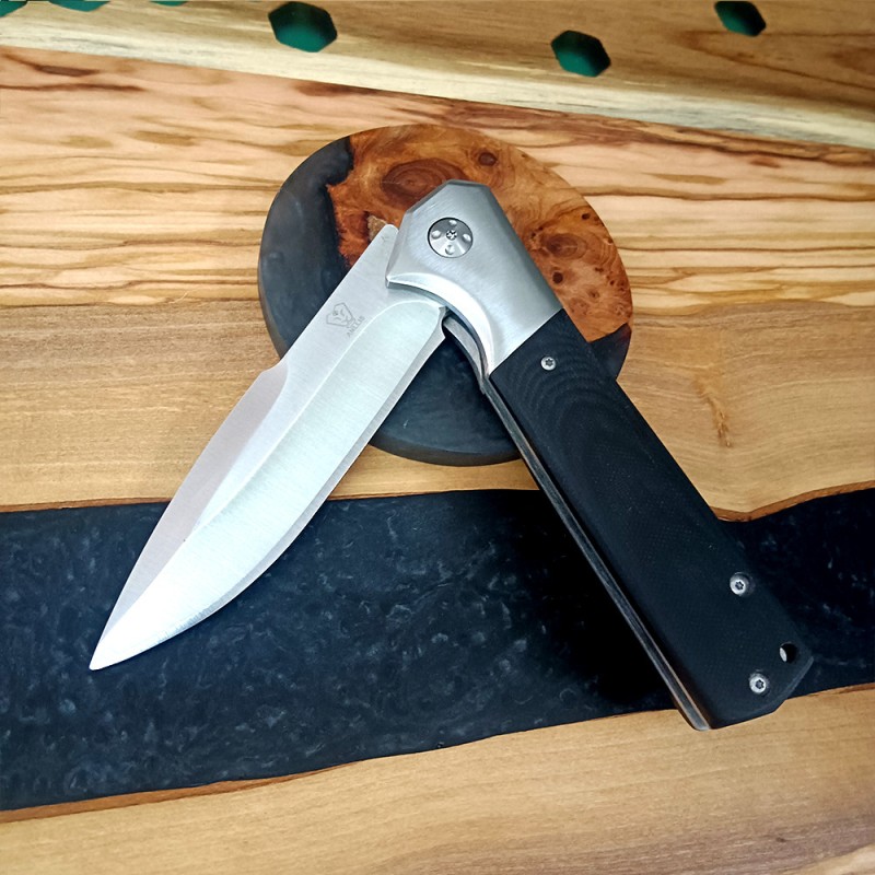 Cross-Border Supply Outdoor Self-Defense Folding Knife Ball Bearing G10 Handle Beast Tactical Knife High Hardness Sharp Knife