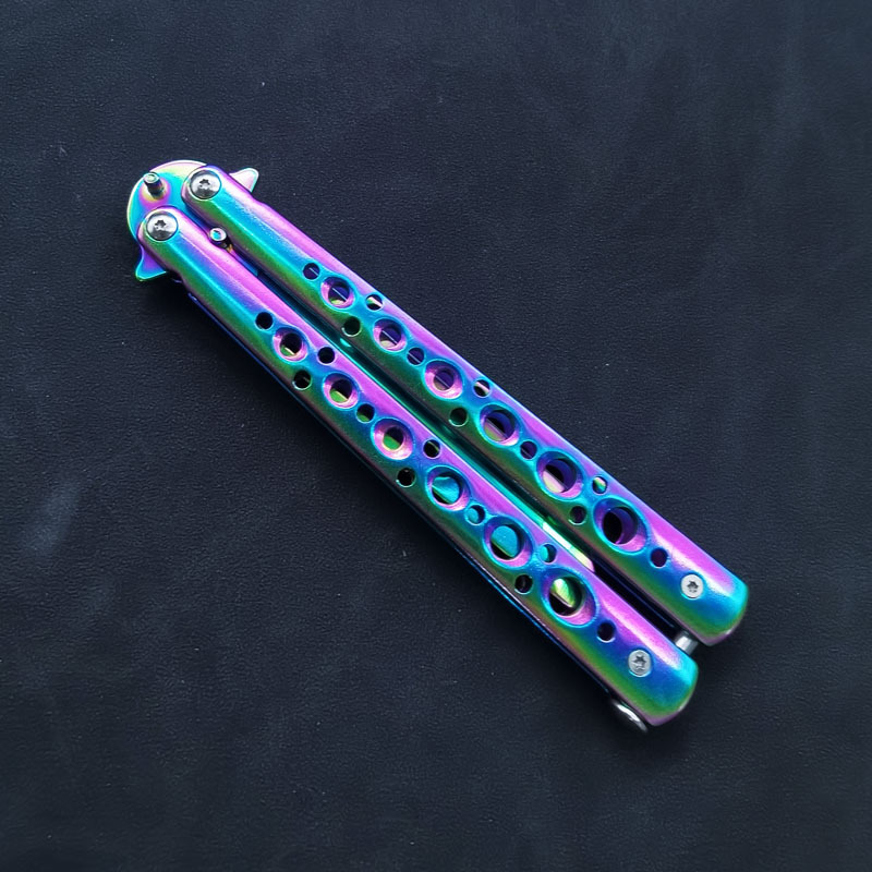 Unbladed Samurai Butterfly Practice Knife CSGO Game Toy All-Steel Hand-Playing Training Novice Comb Practice Artifact
