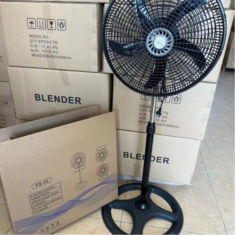 Cross-Border Silver Crest Household Floor Fan with Oscillating Function 18inch Large Fan Electric Fan Factory Wholesale