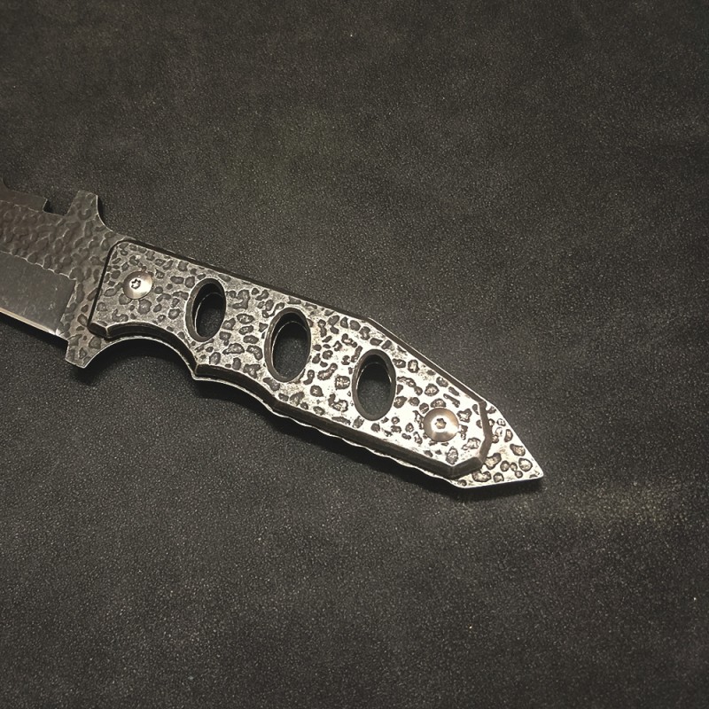Outdoor Adventure Straight Knife, Beier Survival Knife, Jungle Hunting Stone-Washed Straight Knife, Kitchen Exquisite Melon and Fruit Knife, Keel Integrated
