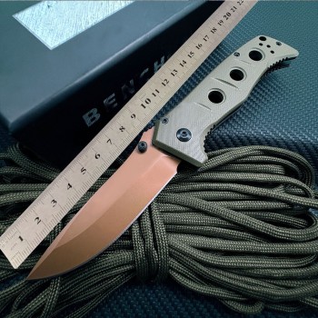 Outdoor Survival Folding Knife G10 Non-Slip Handle Sharp Cutting Small Folding Knife Pocket Fruit Knife Fishing Knife