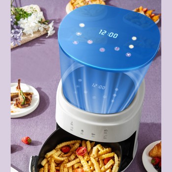 Cross-border wholesale 8L household air fryer intelligent reservation low-fat fryer 110V220V large capacity electric fryer machine