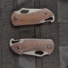 Wooden Handle Stainless Steel Folding Knife Cross-border Carry-on Camping Knives Portable Outdoor Fruit Knife Mini Travel Knife
