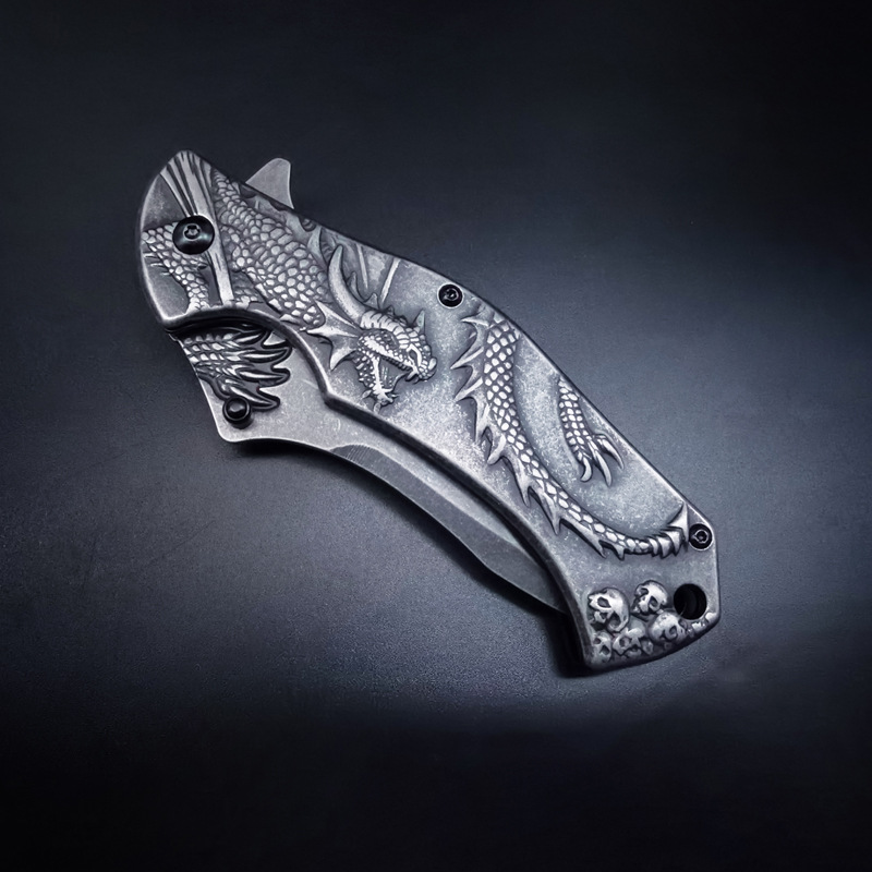 Outdoor knife carry fruit knife relief knife folding self-defense weapons tools foreign trade small commodities military knife