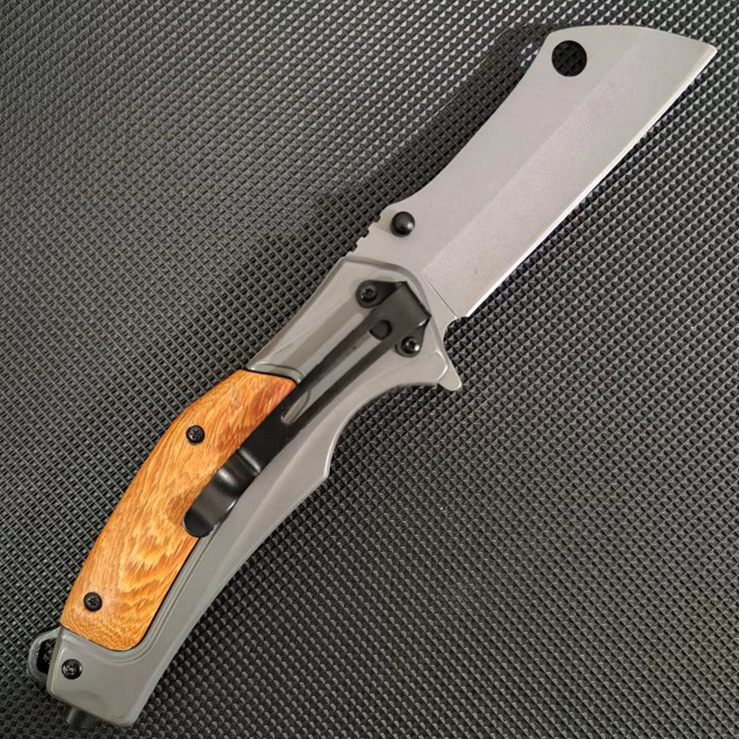 Outdoor self-defense knife folding knife high hardness tactical saber field camping tool portable household fruit knife