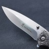 Camping Survival Stainless Steel Outdoor Knife Olive Wood Handle Exquisite Carved Knife Portable Multi-purpose Fruit Knife