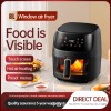 A generation of Silver Crest 8L visual large capacity air fryer intelligent electric fryer European 220V