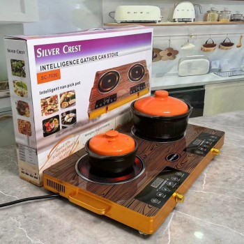 Wholesale and Export Cross-border Double Stove Electric Ceramic Stove Single Stove English Household Multi-function Intelligent Household Energy Frying Light Wave Energy Saving