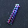 Practice Stainless Steel Butterfly Knife Fancy Comb Ornamental Knife Foldableing Toy American Csgo Hand Knife Unedged