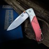 Cross-Border Butterfly 535 Red Aluminum Folding Pocket Knife Wilderness Survival Pocket Knife Edc Folding Knife High Hardness Folding Knife