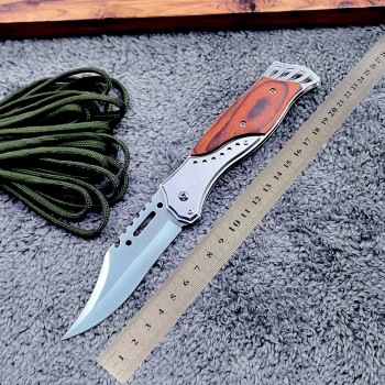 Camping Knife, Fishing Cutter, Sharp Stainless Steel Folding Knife, Outdoor Emergency Self-Defense Folding Knife, First Aid Kit, Small Folding Knife