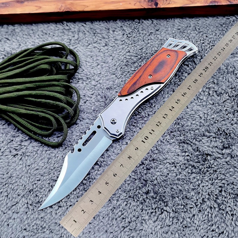 Camping Knife, Fishing Cutter, Sharp Stainless Steel Folding Knife, Outdoor Emergency Self-Defense Folding Knife, First Aid Kit, Small Folding Knife