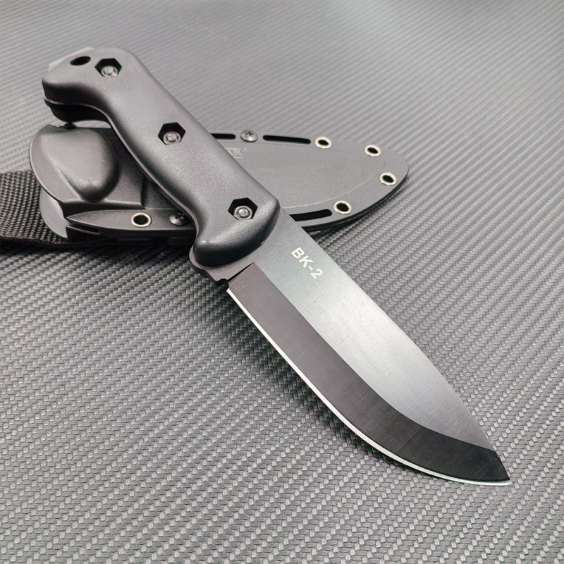 Amazon Outdoor Knife BK2 Wilderness Survival Straight Knife EDC with K-type Scabber Knife Beiye Hunting Anti-body Knife