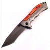 Outdoor Survival Folding Knife with Colorful Wooden Handle, Portable Self-Defense Knife, Sharp Unboxing Knife, Barbecue Meat Cutting Knife