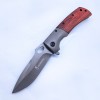 Factory Direct Supply Stainless Steel Knife Fruit Knife Camping Folding Knife Garden Grafting Folding Knife Wooden Handle Outdoor Tool