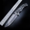 Damascus Knife Household Fruit Knife in stock All Steel Handle Folding Knife Cross Border Supply Sharp Jatters
