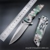Folding knife outdoor household fruit knife cross-border Amazon saber high hardness self-defense knife camouflage folding knife