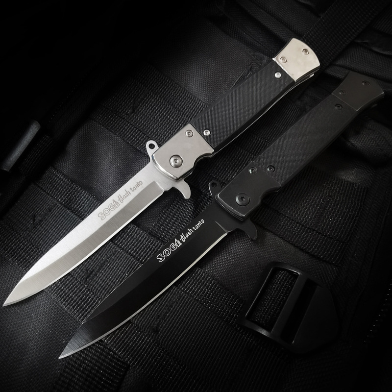 Outdoor knife self-defense knife SOG folding knife stall foreign trade knife survival saber mini folding knife fruit knife