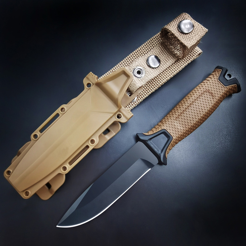 BG Survival Knife High Hardness Infantry Tactical Knife Outdoor Camping Straight Knife Self-Defense Amazon Sabre Knife