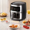 8 L stainless steel touch screen visual air fryer household multi-power large capacity intelligent electric oven export cross-border