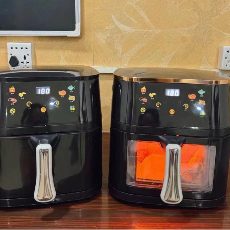 Multi-functional electric fryer new air fryer 10L stainless steel visual large capacity electric oven touch screen cross-border