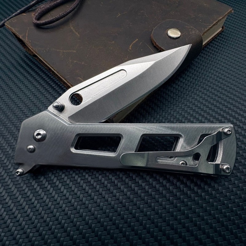 Outdoor survival folding knife high quality mechanical folding knife with nylon set tactical saber car express knife