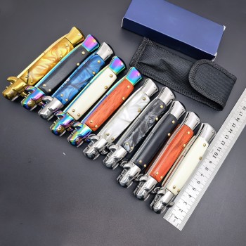 Foreign trade akc outdoor knife field survival folding knife mafia high hardness folding knife Amazon knife supply