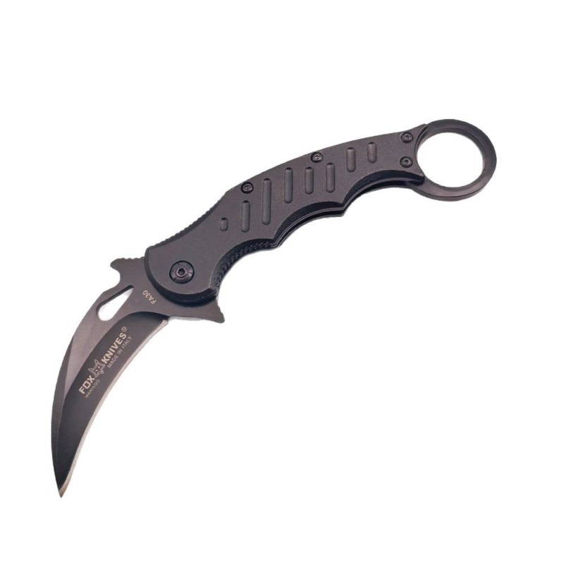 Outdoor Cool Claw Knife Portable Car Window-Breaking Escape Tool Knife Ring Fox Folding Knife Folding Claw Knife