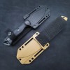 Amazon Outdoor Cutter Wilderness Survival Straight Knife EDC with K-type Scabber Knife Foreign Trade Black Brown Fruit Knife