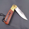 Foreign trade supply outdoor folding knife heavy tactical saber sharp self-defense emergency knife chicken wing wood handle heavy knife
