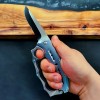 Outdoor Cool Mecha Tiger Finger Gloves Folding Knife Sharp High Hardness Stainless Steel Adventure Knife Multi-Functional Window Breaking