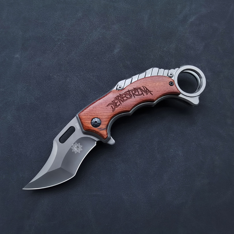 Outdoor Folding Knife, High Hardness Mini Portable Tool, Ring-Shaped Window Breaker, Aliexpress Fruit Knife Wholesale