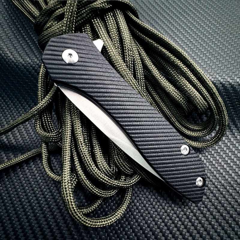 Outdoor Self-Defense Folding Knife G10 Handle Sharp Pocket Knife Kitchen Fruit Knife Orchard Grafting Knife Package Opening Knife
