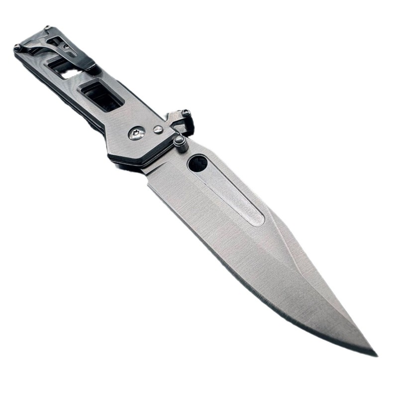 Outdoor survival folding knife high quality mechanical folding knife with nylon set tactical saber car express knife