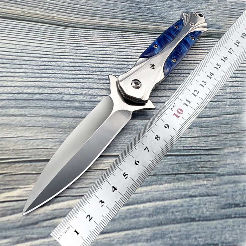 Cross-border outdoor camping folding knife high hardness stainless steel swordfish knife exquisite gift sharp melon and fruit knife