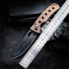 Cross-Border Creative Ma You Folding Outdoor Folding Knife Linen Handle Sharp Fruit Knife Jungle Adventure Mountaineering Knife