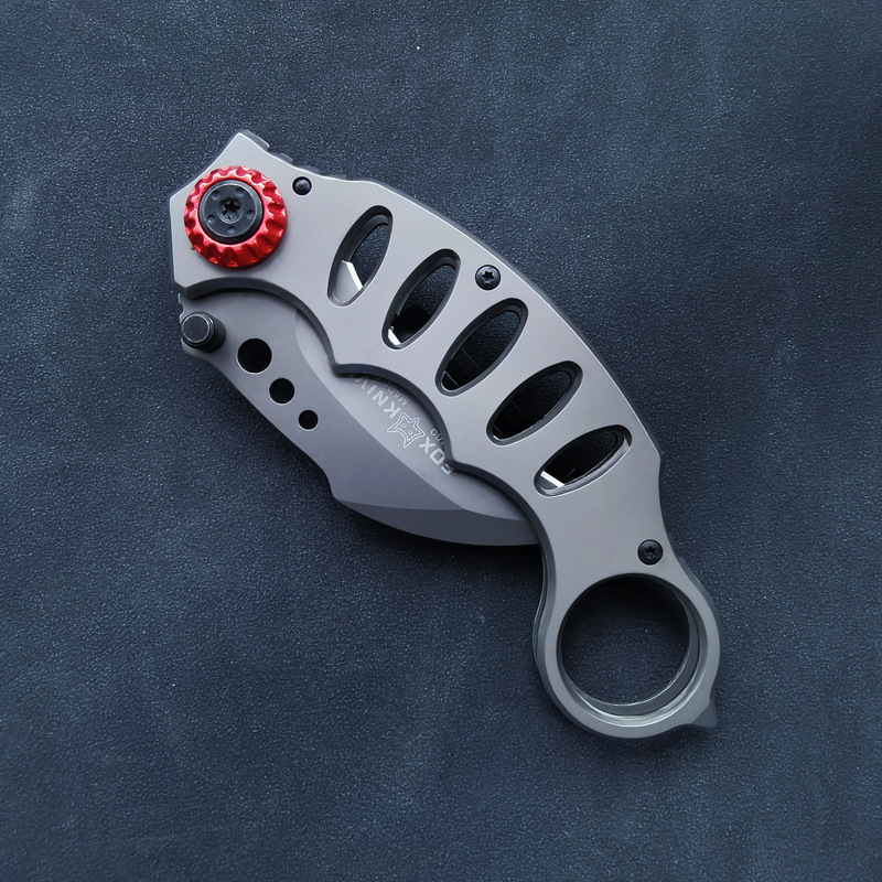 Wholesale Foldableing Claw Knife Outdoor Escape Eagle Claw Escape Hammer Short Foldableing Knife Ring Play Knife Express Delivery Tool