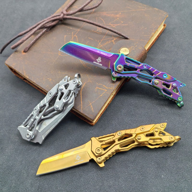 Outdoor Pocket Small Multifunctional Folding Knife Portable Keychain Mini Pocket Knife Fruit Knife