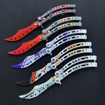 CSGO Practice Folding Toy Portable Game Props Butterfly Training Knife Comb Outdoor Shake Knife Not Bladed