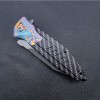 Outdoor self-defense folding knife painted steel head carbon fiber non-slip handle cool Swiss self-defense household fruit knife