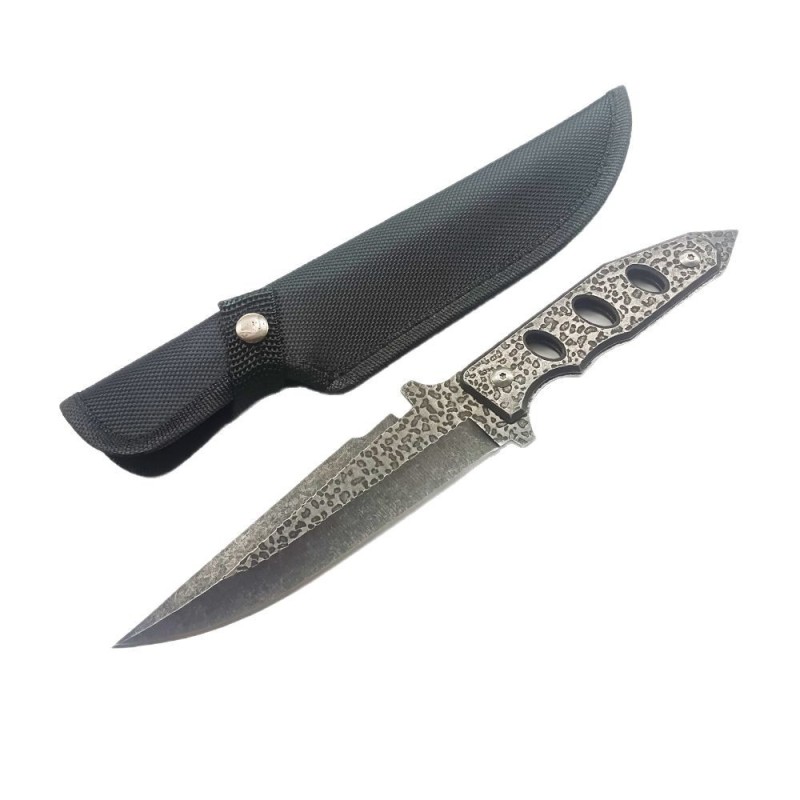 Outdoor Adventure Straight Knife, Beier Survival Knife, Jungle Hunting Stone-Washed Straight Knife, Kitchen Exquisite Melon and Fruit Knife, Keel Integrated