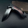 Cross-Border Supply Black Titanium Camping Tactical Portable Folding Knife Multi-Functional High Hardness Heavy-Duty Folding Knife Survival Tool