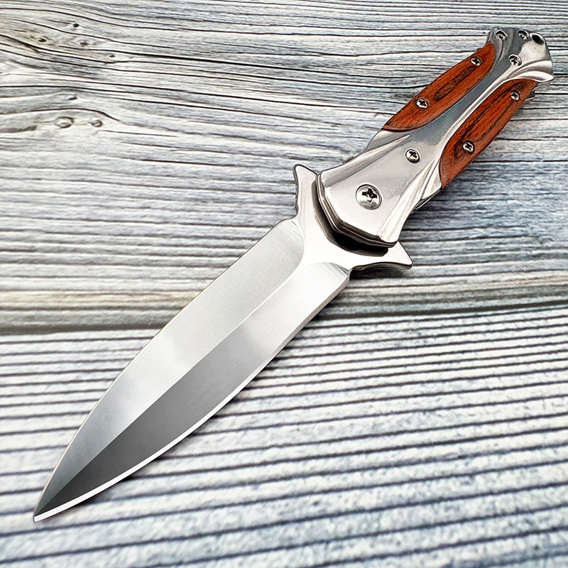Cross-border outdoor camping folding knife high hardness stainless steel swordfish knife exquisite gift sharp melon and fruit knife