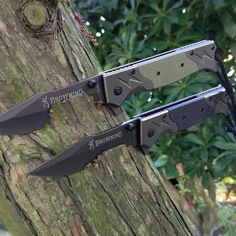 Outdoor Folding Knife Survival Tool Pocket Knife G10 Handle Fruit Knife Camping Fishing Tool