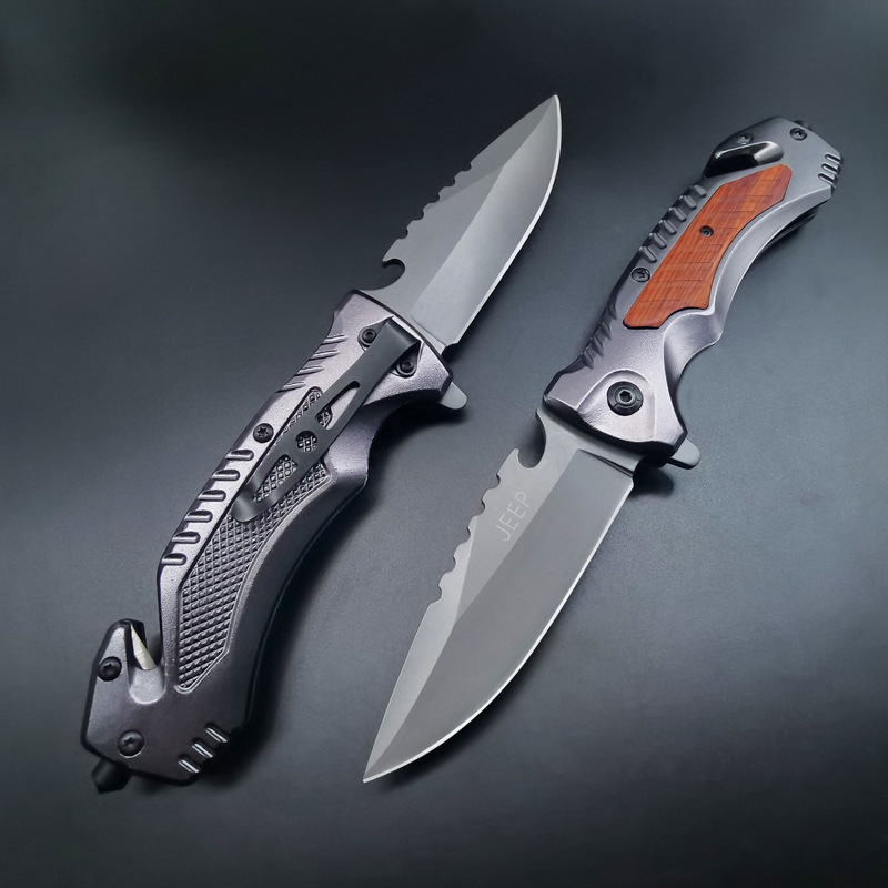 Multifunctional Folding Knife, Car Window Breaker, Outdoor Tool, Self-Defense, Wilderness Survival, Export Folding Knife, Fruit Knife