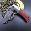 Factory Direct Supply Stainless Steel Knife Fruit Knife Camping Folding Knife Garden Grafting Folding Knife Wooden Handle Outdoor Tool