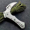 Cross-Border Supply Outdoor Folding Knife for Opening Packages, Cool Pocket Curved Knife with Clip, Portable Small Folding Knife