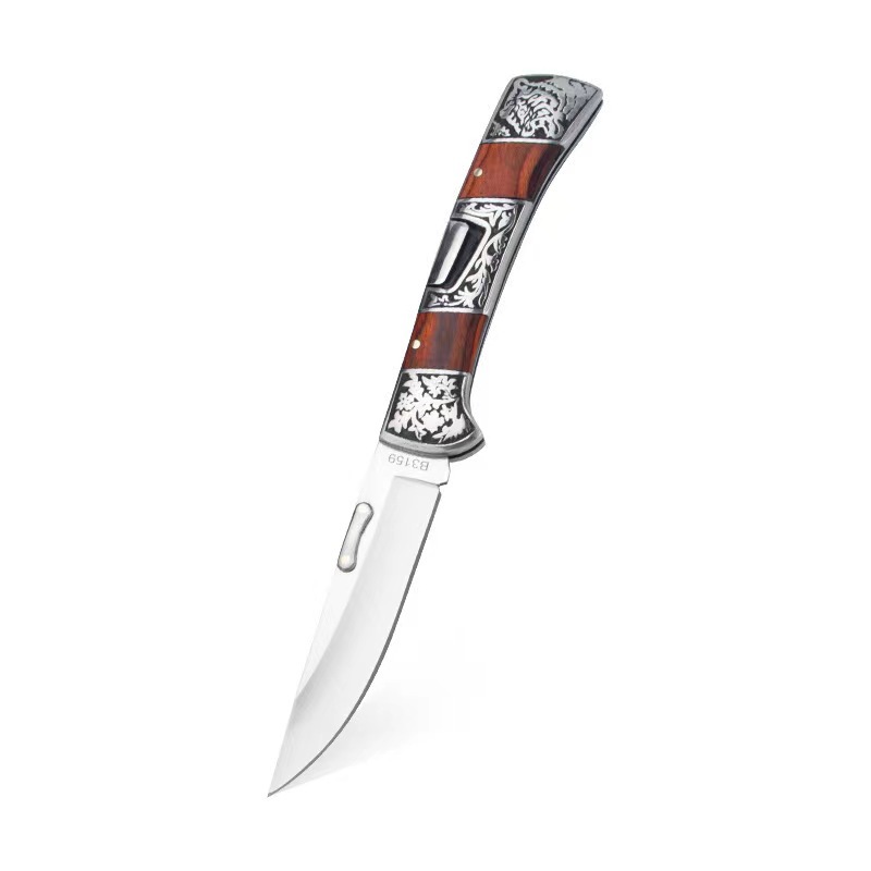 Cross-border Colombia exquisite carved knife high hardness sharp outdoor folding fruit knife exquisite gift knife