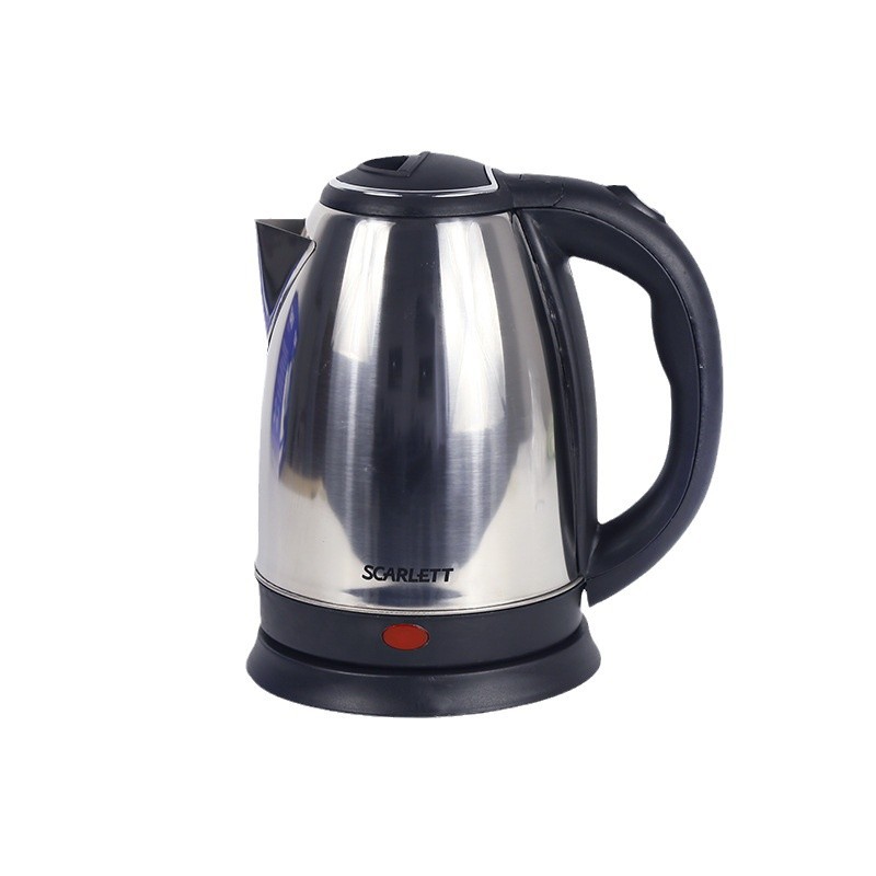 European plug in stock electric kettle 2 L stainless steel automatic electric kettle can be foreign trade color box export